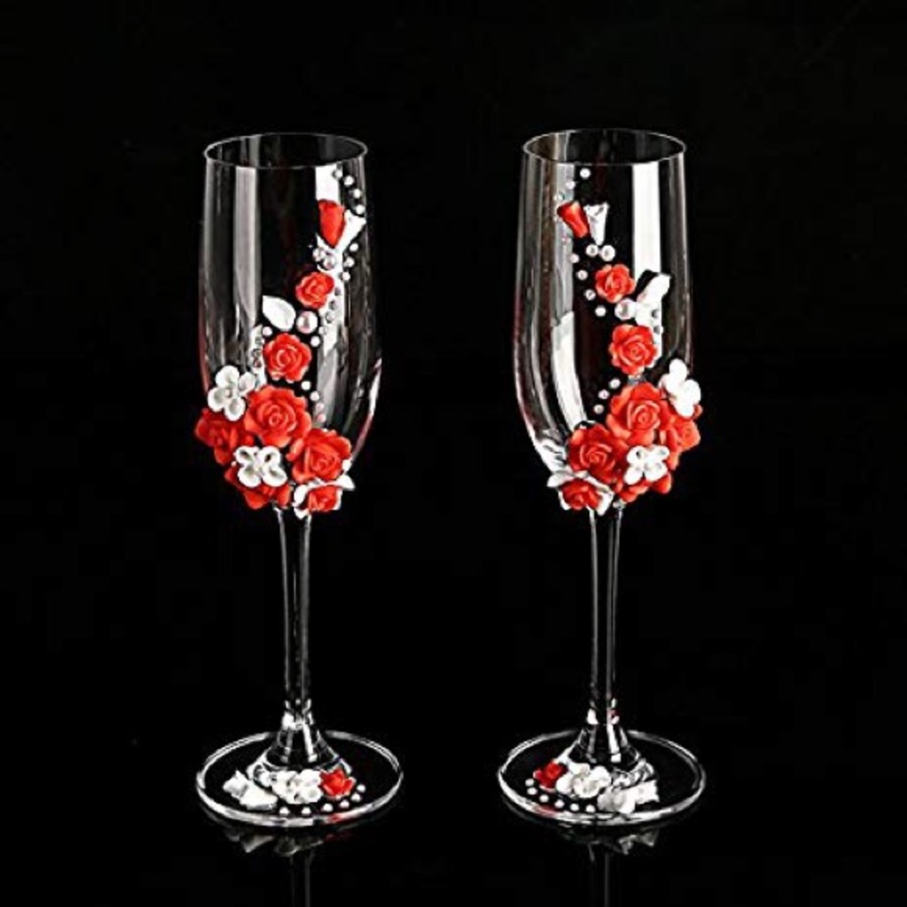 💋 Personal wedding glasses handmade